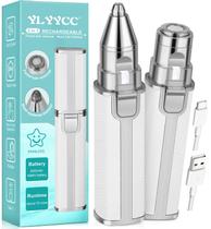 Aparador de pelos nasais YLYYCC, barbeador facial 2 em 1, aparador de sobrancelhas