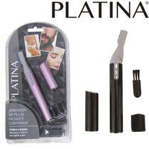 Aparador De Pelos Sobrancelha Facial Face Depilador Portátil Preto - Platina Aparador De Pelos Sobrancelha Facial Face Depilador Portátil Preto - Platina
