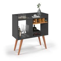 Aparador De Sala Buffet Madeira Pequeno Industrial Retro Adega Pés Palito Rubi