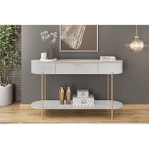 Aparador de Sala Jantar Caren c/ 1 Gaveta Bali/Quartzo - DJ Móveis