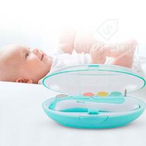 Aparador De Unha Elétrica Bebê Cortador Lixa Unha Azul Rosa