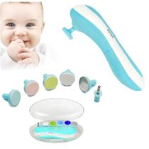 Aparador De Unhas Cortador Elétrico Baby Recém Nascido Azul Aparador De Unhas Cortador Elétrico Baby Recém Nascido Azul