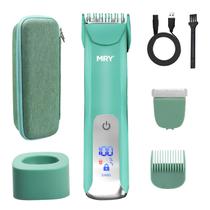 Aparador de virilha MRY para homens e mulheres Ipx6 à prova d'água de carregamento USB, aparador elétrico de lâmina leve e cerâmica para homens e mulheres para tratamento púbico/corpo/virilha/rosto/pernas/facial (cor verde)