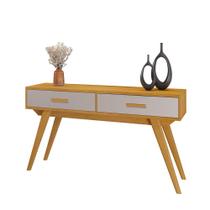 Aparador Decorativo com 2 Gavetas Leal JCM Cinamomo Off White 1,36M Aparador Decorativo com 2 Gavetas Leal JCM Cinamomo Off White 1,36M