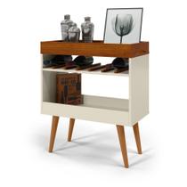 Aparador Drink Pés Palito Off White Caramelo Ofertamo Sala Estar