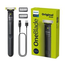 Aparador e barbeador híbridos PHILIPS One Blade Face sem irritação Aparador e barbeador híbridos PHILIPS One Blade Face sem irritação