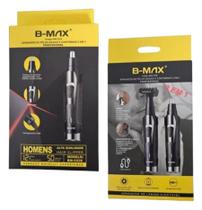 Aparador Elétrico BMAX 2 em1 Aparador de Pelos Nasais e Contornos Profissional