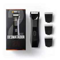 Aparador elétrico de pelos corporais, Kit Higiene Máxima 2.0 da MANCLUB 3 lâminas extras à prova de cortes, 1 lâmina de acabamento Base carregadora Aparador elétrico de pelos corporais, Kit Higiene Máxima 2.0 da MANCLUB 3 lâminas extras à prova de cortes, 1 lâmina de acabamento Base carregadora