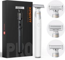 Aparador elétrico de pelos para virilha e corpo Trimcoo, indolor, masculino, branco Aparador elétrico de pelos para virilha e corpo Trimcoo, indolor, masculino, branco