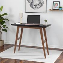 Aparador Estilo Retrô Vintage com Pés em Madeira Pinus MDF 92cm Preto