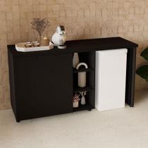 Aparador Frigobar Embutir Direito Armário 2 Portas F5 Office