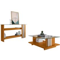 Aparador Frizz 305139 e Mesa de Centro Frizz 304139 Cinamomo Off White Madetec