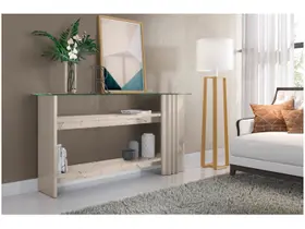 Aparador Frizz Calacata Off White - Madetec