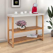 Aparador gold 2 prateleiras ripada madeira macica Aparador gold 2 prateleiras ripada madeira macica