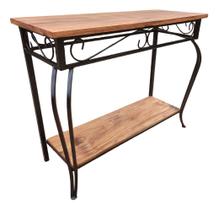 Aparador Grande para Sala Ferro e Madeira Artesanal