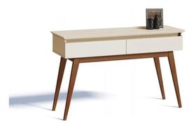 Aparador Hall de Entrada Bancada Sala de Estar Buffet Balcão Jantar Armário Cozinha Cantinho do Café Classic 1.36 Imcal Offwhite