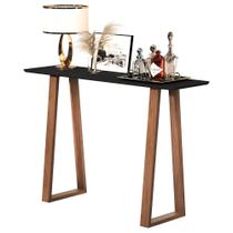 Aparador Imperial Pés de Madeira Móveis Preto Decor