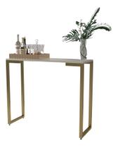 Aparador Industrial 90X30X76 Pés Dourado