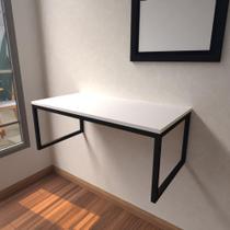 Aparador industrial branco off white moderno cantinho café escritorio simples sala estar quarto