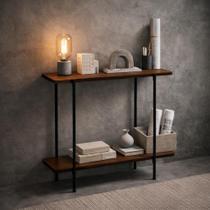 Aparador Industrial Moderno Tubular 62cm Sala de Estar ou Jantar Cantinho De Café