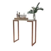 Aparador Industrial Pés Cobre 68X45X76 - Off-White