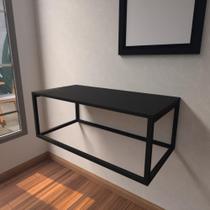 Aparador industrial preto moderno cantinho café escritorio simples sala estar quarto