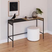 Aparador Industrial York 120 cm - Carvalho/Preto