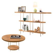 Aparador Infinity e Mesa de Centro Sky Cinamomo HB Móveis