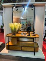 Aparador Laminado Decorativo 2 Gavetas com Suporte para Planta - Oasis - Móveis Montanhês