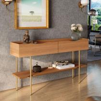 Aparador Lukaliam Móveis Sala de Estar ou Jantar Cairo C/ 2 Gavetas C/ Pés de Ferro