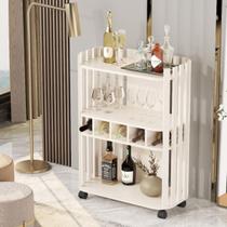 Aparador Luxo Com Adega Ripado Pérola Aparador Luxo Com Adega Ripado Pérola