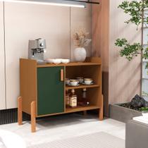 Aparador Luxor Cantinho do Café Moderno com 1 porta pés e puxador de madeira - Várias Cores Aparador Luxor Cantinho do Café Moderno com 1 porta pés e puxador de madeira - Várias Cores