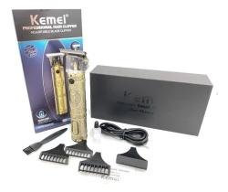 Aparador maquina de cortar Pelo e cabelo Original Kemei Km-700b Dourado 100v/240v