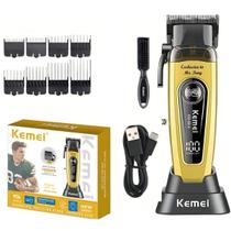Aparador Masculino Kemei 90-4 Compacto Recarregável Corte Preciso Presente