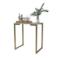 Aparador Mesa Office Notebook 68x45 Off White / Gold Aparador Mesa Office Notebook 68x45 Off White / Gold