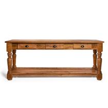 Aparador Mesa Rústico Decorativo em Madeira Maciça Bh 200cm com Pés Torneados - Natural Aparador Mesa Rústico Decorativo em Madeira Maciça Bh 200cm com Pés Torneados - Natural