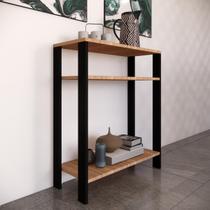 Aparador mesinha de apoio Buffet Cantinho do Café para sala, escritório, quarto em mdf amadeirado Aparador mesinha de apoio Buffet Cantinho do Café para sala, escritório, quarto em mdf amadeirado