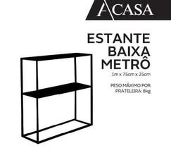 Aparador Metal Metro Preto - ACASA Aparador Metal Metro Preto - ACASA