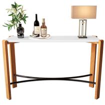 Aparador moderno para hall entrada e sala aço e mdf