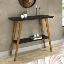 Aparador Monaco c/ Prateliera MDF e Pés em Madeira Pinus Cor:Branco