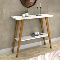 Aparador Monaco MDF Pé Pinus 2 Prateleiras Superior Inferior
