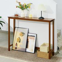 Aparador Mordchil HF Bamboo 100x24x75cm Nogal Aparador Mordchil HF Bamboo 100x24x75cm Nogal