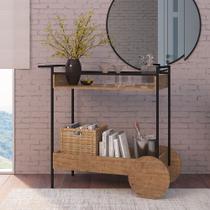 Aparador Movel Steel Quadra Vermont e Preto A05 - D'Rossi Aparador Movel Steel Quadra Vermont e Preto A05 - D'Rossi