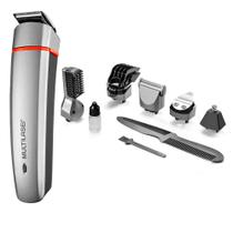 Aparador Multilaser Eb11 Preto e Cinza Bivolt Recarregável 7 em 1 Barba Nariz Sobrancelha