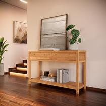 Aparador Nature com 2 Gavetas Madeira Pinus Rústico Claro Aparador Nature com 2 Gavetas Madeira Pinus Rústico Claro