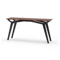 Aparador Olegário Preto Tampo C/ Vidro Castanho 160cm - 76728 Aparador Olegário Preto Tampo C/ Vidro Castanho 160cm - 76728