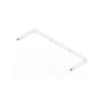 Aparador Organizador Em Formato U Sa Gôndolas 40x91cm Bandeja Aço Aparador Organizador Em Formato U Sa Gôndolas 40x91cm Bandeja Aço
