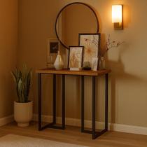 Aparador Para Hall de Entrada Fotos Decoração e Bebida Mali 76cm Estilo Industrial Compacto Aparador Para Hall de Entrada Fotos Decoração e Bebida Mali 76cm Estilo Industrial Compacto