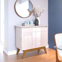 Aparador para Sala Buffet Ambiente Classic 2 Portas Off White - Imcal Aparador para Sala Buffet Ambiente Classic 2 Portas Off White - Imcal