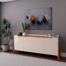 Aparador para Sala Buffet Ambiente Studio 1.6 Off White Nature - Imcal Aparador para Sala Buffet Ambiente Studio 1.6 Off White Nature - Imcal